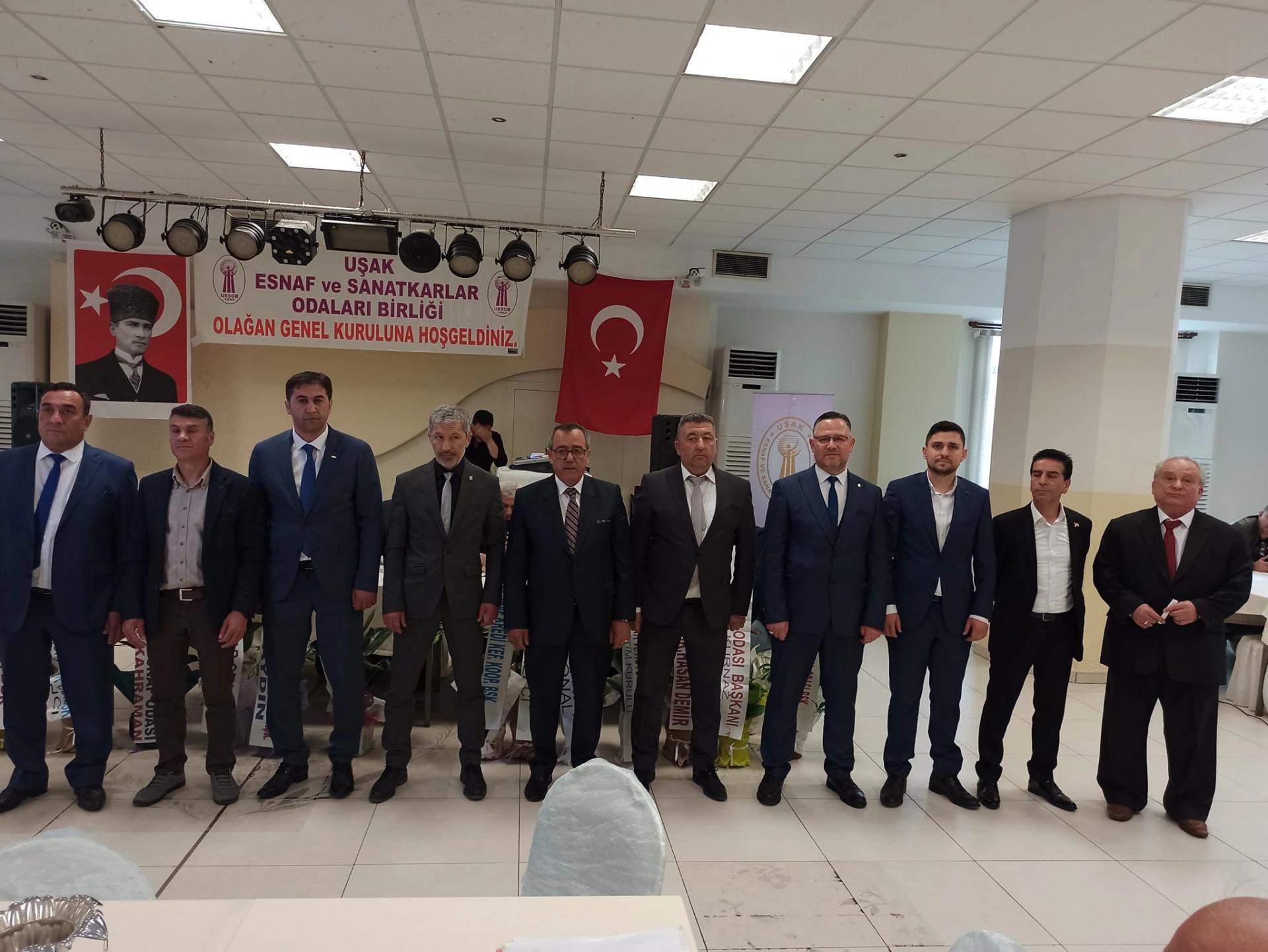 Uşak Esnaf ve Sanatkarlar Odaları Birliğimizin 2022 Yılı Olağan Genel Kurul Toplantısı yapıldı.